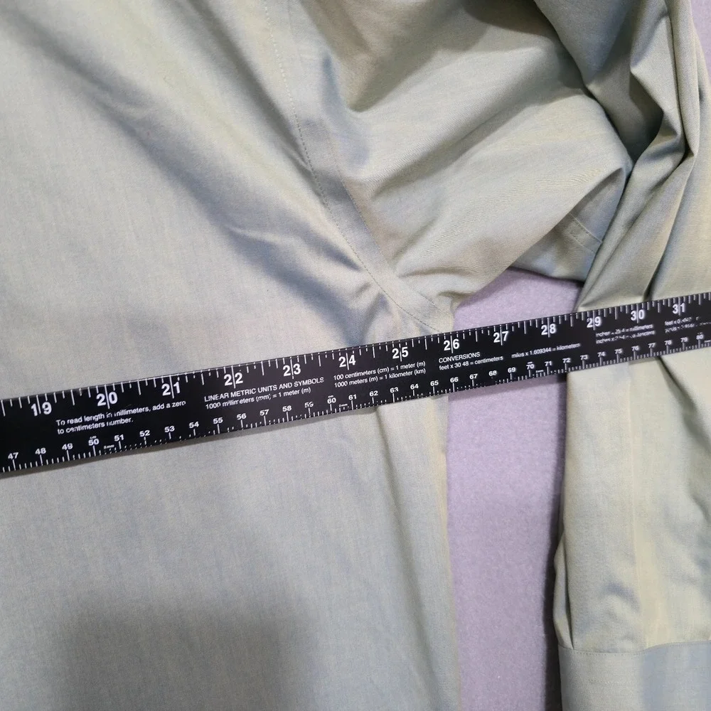 Crazy Horse Men's Wrinkle Free‎ Long Sleeve Button Up Dress Shirt Size 17-34/35